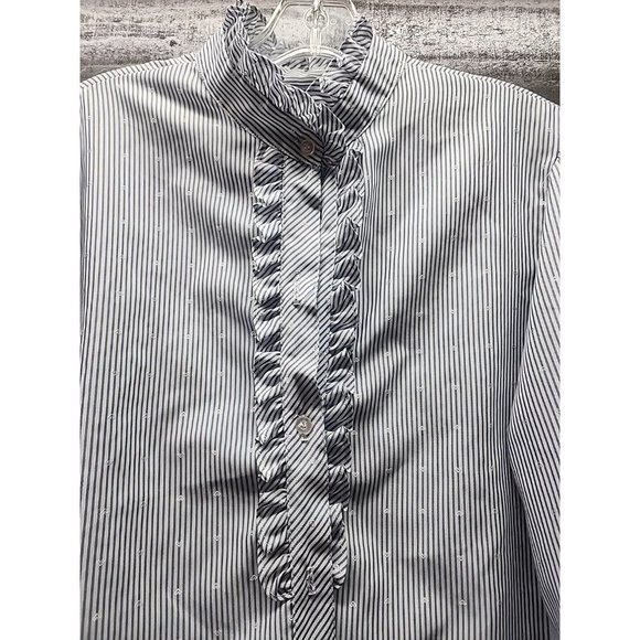 Vintage Clothing Koret City Blues Ruffled Colar /Front Women's small - Picture 5 of 10